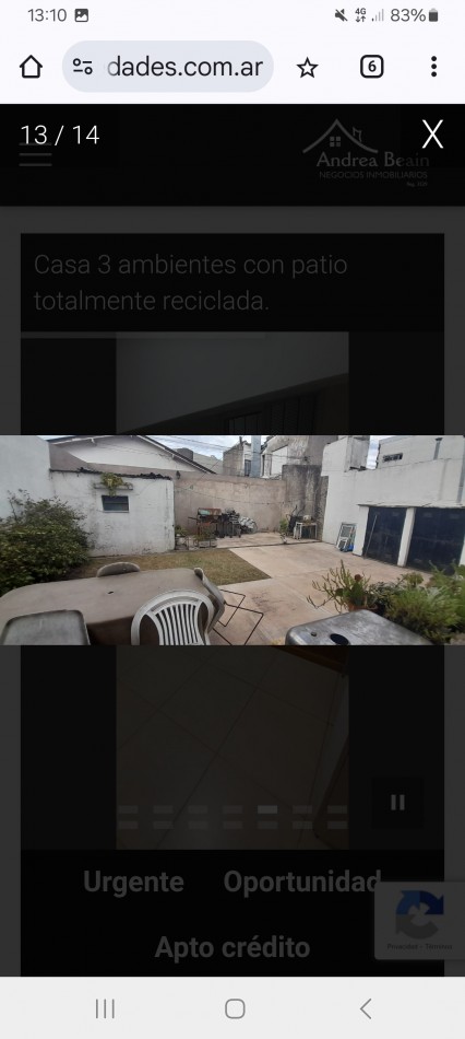 Venta CASA 3AMB RECICLADO PATIO RAWSON Y JARA