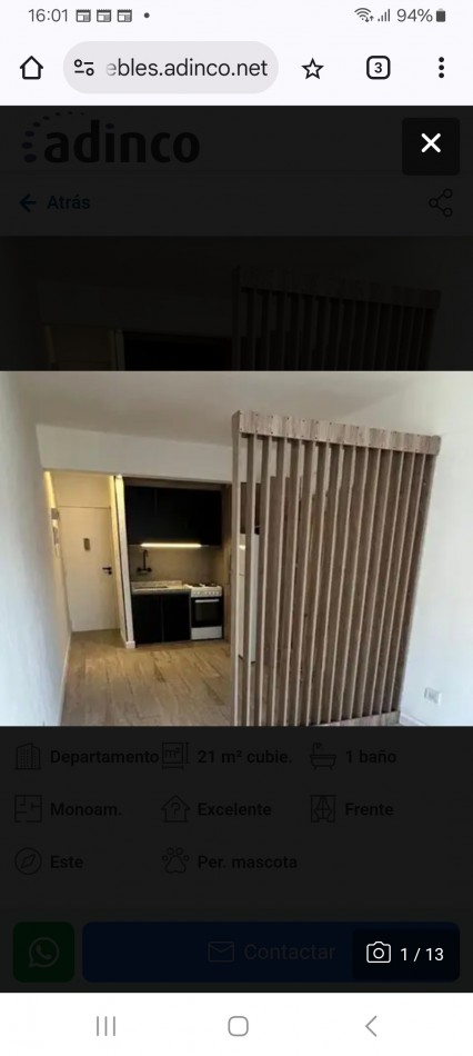 1AMB RECICLADO CENTRO BALCON ELECTRICO-SE PUEDE CONECTAR GAS