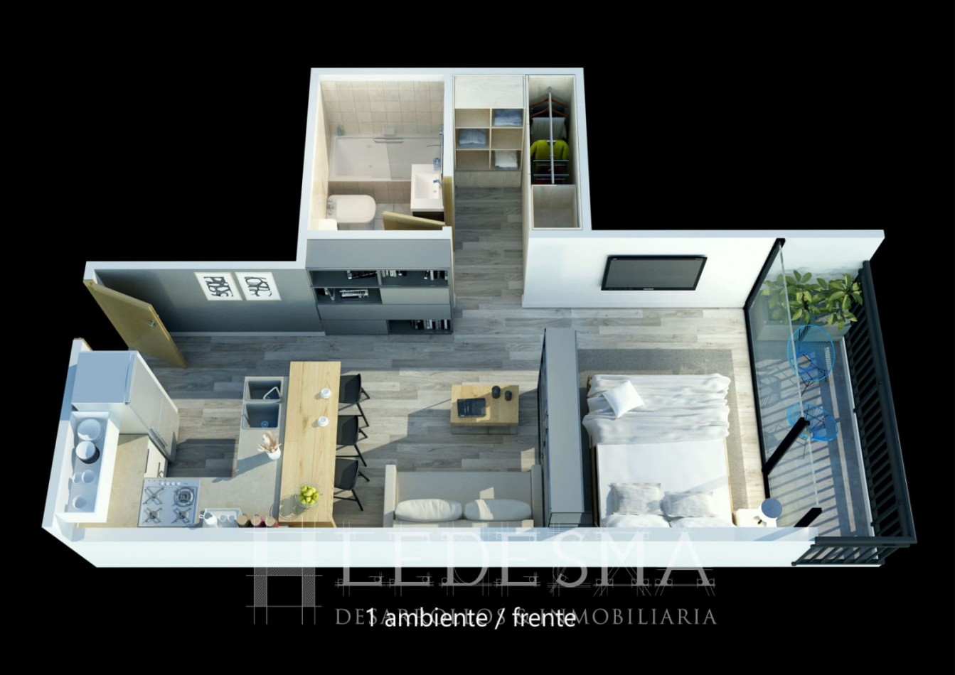 VENTA 1AMB A ESTRENAR EDIFICIO EXCLUSIVO INVERSION 