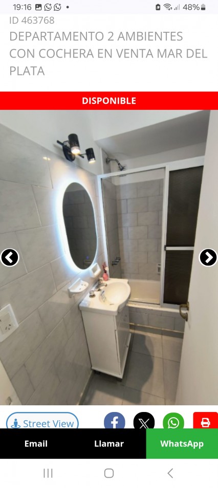 VENTA 2AMB con COCHERA CONTRAFRENTE CENTRO 